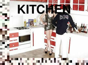 Hot kitchen sex affair with insatiable princess Mery