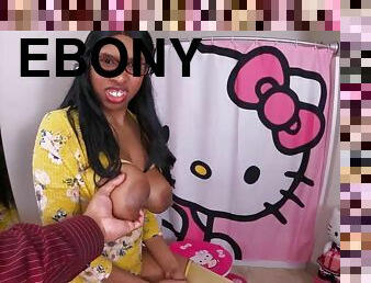 Geek Ebony Step Daughter Face Fucked Kneeling Blowjob & BBC Riding Cowgirl, While Sheisnovember Big Breasted Nipples Out 4k - Straight sex