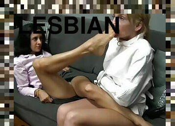 lesbienne, pieds, fétiche