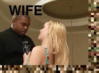 Blonde wife loves being fucked Hardcore in interracial reality scene