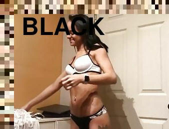 Sexy brunette with black daddy