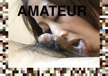 Amateur Asian milf sucks her man's short wang in hardcore POV
