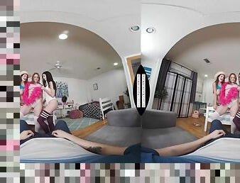 VR dorm room sorority sisters - Brunette