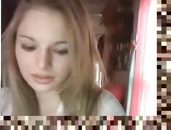 masturbation, ados, blonde, webcam, solo, minuscule