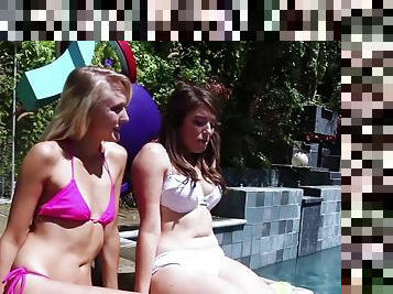 Jorden Kennedy and Natasha Voya Enjoy a summer day by the pool, and the mood hits them both for some lesbian sex!