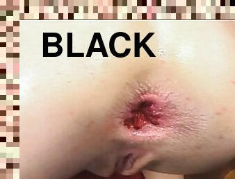 Nikki Nievez has a great time with a big black love tool