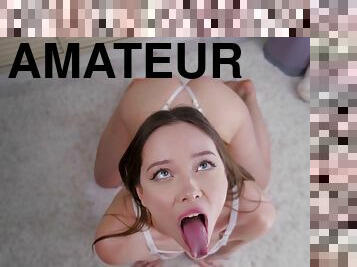 Lovely amateur teen POV thrilling porn video