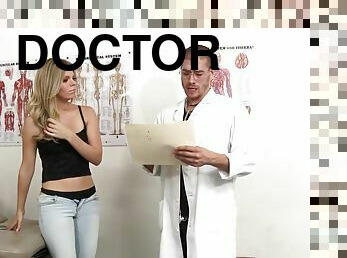 Sexy College Blonde Trisha Exploited at Doctors