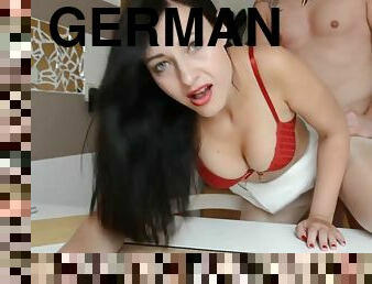 Young German Amateur Slut Draining Cum