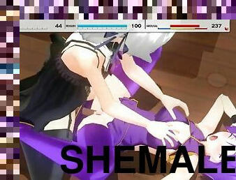 3D anime shemale cutie hot fucking