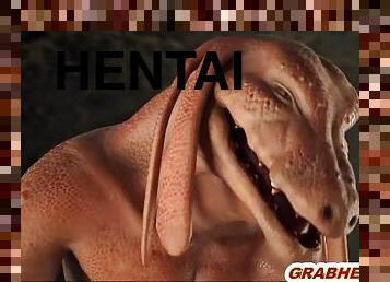 Captive 3d hentai gets ass injection with an enema