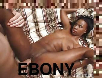 Horny Ebony Babe Fucks a Dude In a Wild Video