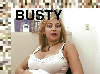 Busty Puerto Rican MILF Gets Her Big Boobs Jizzed in POV