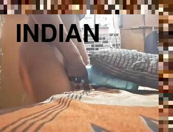 Indian big cock guy fucking water bottle