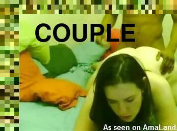 Hot Interracial Scene With A Horny Couple