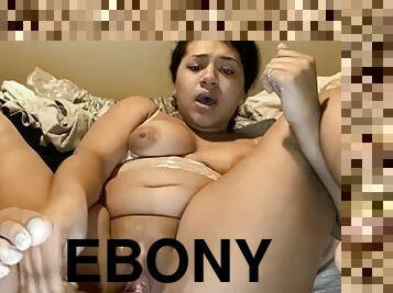 Cute ebony with bbc dildo - anyone know her name?