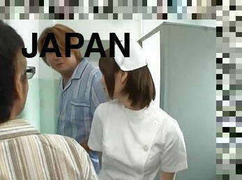 Japanese Horny Nurse gives Hot Blowjob