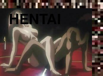 Hentai girl riding a dick in the ritual sex