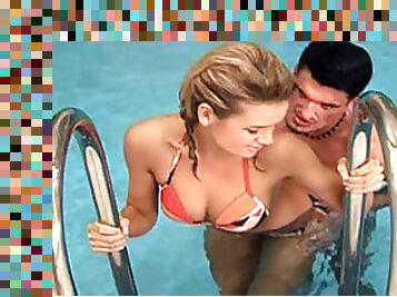 Teen Blonde Is Smashed By A Horny Guys As She Comes s Out Of A Pool