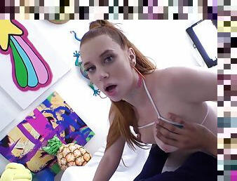 Delectable Redhead Gets Pummeled By A Big Cock With Madison Spears And Alex Jones