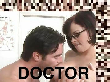 Horny Brunette Doctor Katie Kox with her Big Ass and Big Tits Having Sex