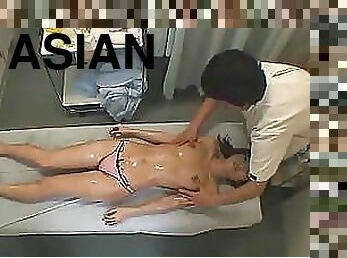 Asian Tenn And Her Hairy Pussy Get An Erotic Massage