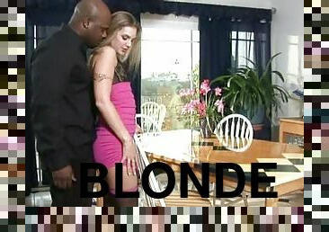 Big Ass Blonde In Lingerie Brianna Love Loves Interracial Anal Sex