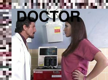 Horny Brunette Patient Gets A Hardcore Fuck From A Doctor