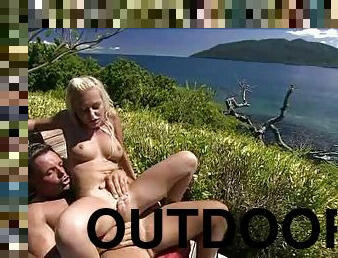 Stunning Anal Blonde Jennifer Love Gets Fucked and Facialized Outdoors