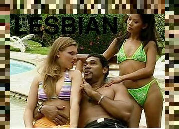 Wild Interracial Threesome Featuring Lesbian Sluts Lucy Love and Priva