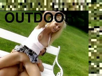 Sexy Blonde Nikki Sun Getting Fucked Outdoors