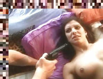 Horny Jacquelyn Horrell Sucks a Gun Before Getting Fucked