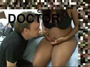 Doctor Deep Fucks Heavily Pregnant Ebony