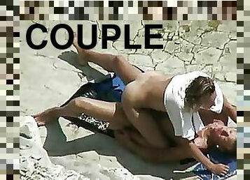 Couple Spyed Having Sex on the Beach