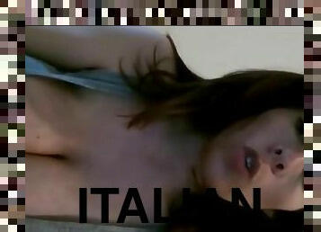 Italian with hairy armpits and big tits