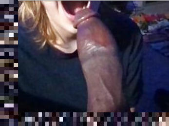 I can just like FEEL it"???? Deepthroat attempt ????????w/Huge Black Dick