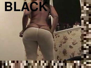 Black Booty in Kitchen