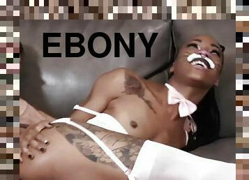 Alt ebony babe anally drilled in many poses