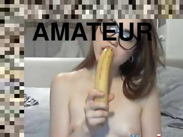 Banana masturbating