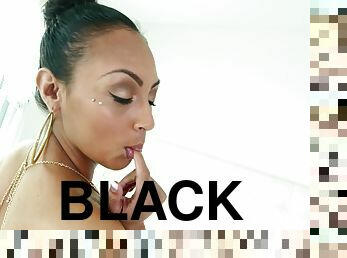 Black girl Cherry Hilson prefers a big cock up her asshole
