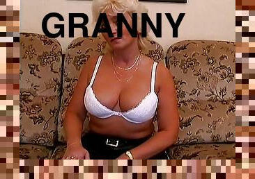 Lustful granny still has a high sex drive and a tight pussy