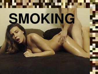 Smoking hot babe fucked hard facialized