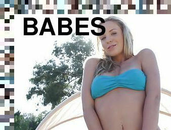 Watch our video compilation of lingerie-clad babes touching their fabulous bodies