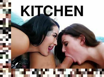 Naughty cock sharing special with Jessica Rex and Katrina Jade