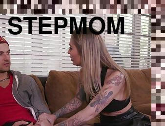 Stepmom teaches stepson how to fuck a women