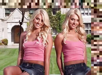 Breath-taking Playboy photo shoot video with captivating blondes