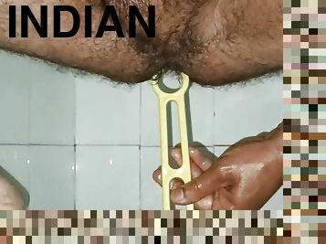 Indian gay use dildo for his satisfaction 