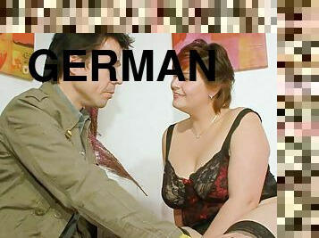 Ugly german chubby housewife  meet stranger at sex casting