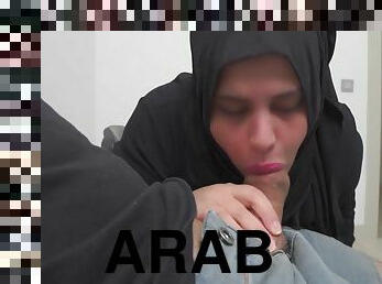 Jerking Off In Front Of Hijab Woman