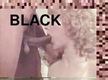 Watch the blonde take a black dick in classic scene